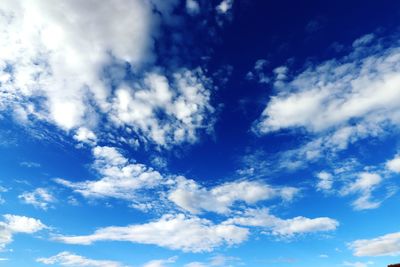 Low angle view of clouds in sky