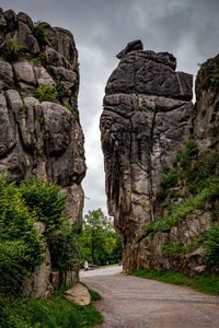 View of rock formations - externsteine