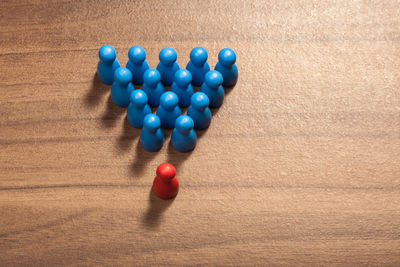 Close-up of blue balls