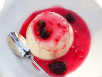 Close-up of dessert in plate