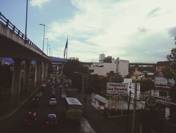 Cars moving on road