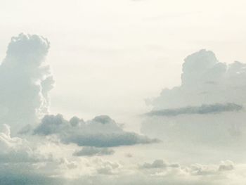 Low angle view of clouds in sky