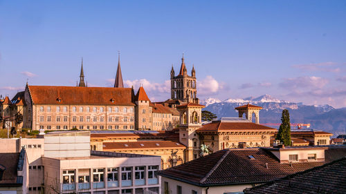 View of buildings in city