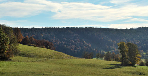 Scenic view of landscape against sky
