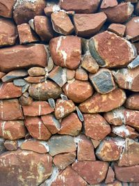 Full frame shot of stone wall