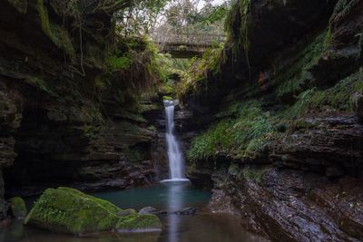 River flowing through rocks