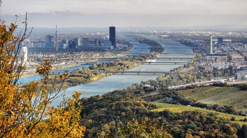 Aerial view of city