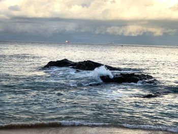 Scenic view of sea against sky