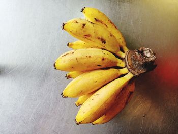 High angle view of fruits on table