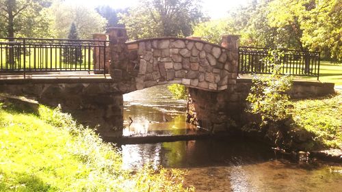 Footbridge over river