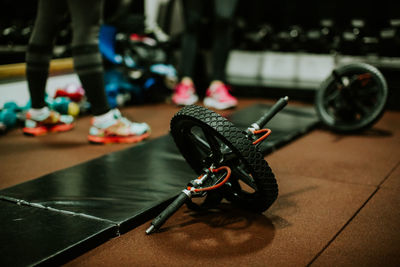 Low section of toy on floor