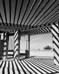 Striped shadows from built structure