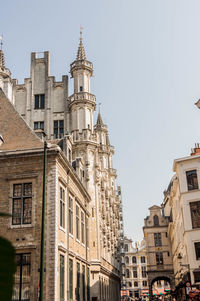 Low angle view of buildings against sky