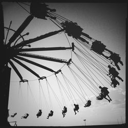 Low angle view of ferris wheel