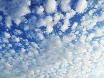 Low angle view of clouds in sky