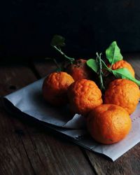 Close-up of fruits on table