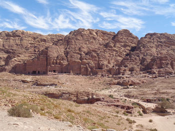 Rock formations in a desert