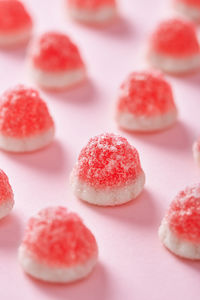 Close-up of cupcakes on table