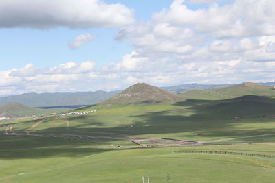 Scenic view of landscape against sky