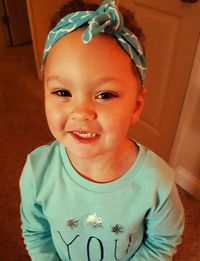 Portrait of cute baby girl