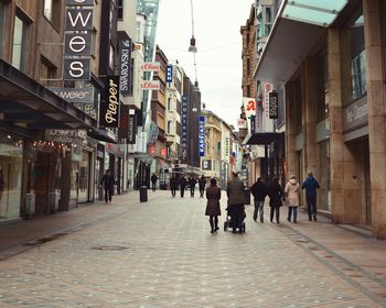 Crowd on city street