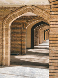 Corridor of historic building rhythmic and made in the style of old iranian corridors