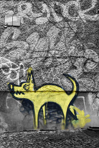 Graffiti on wall