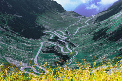 Summer landscape of famous transfagarasan road