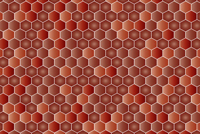 Full frame shot of red metal grate