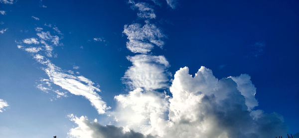 Low angle view of clouds in sky