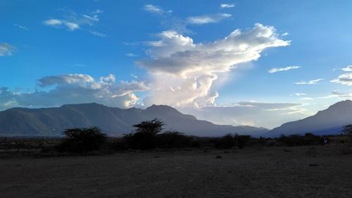 Scenic view of landscape against sky