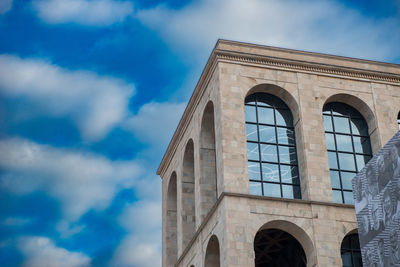 Low angle view of building against sky