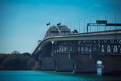 View of bridge over river