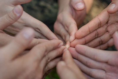 Close-up of hands