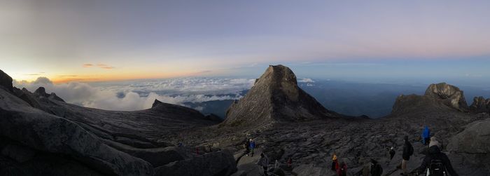 Majestic mountain - above the clouds - mount kinabalu 4095m