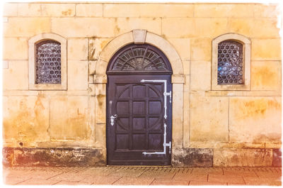 Entrance of building
