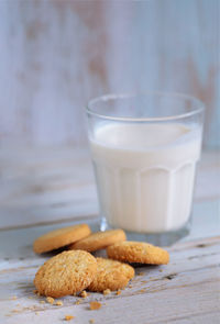 Close-up of cookies on table