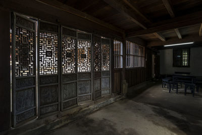 Interior of abandoned house