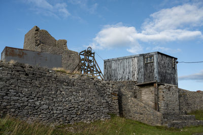 Magpie mine. disused lead mine near the village of sheldon in the derbyshire peak district, england.