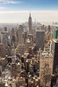 Aerial view of buildings in city