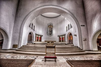 Cross in temple