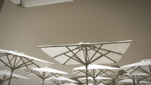 Low angle view of built structure against clear sky