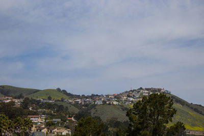 Townscape against sky