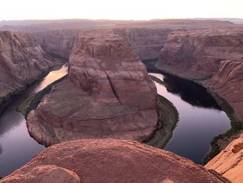 Scenic view of rock formations