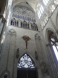 Low angle view of ceiling of church