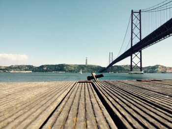 Pier on calm sea