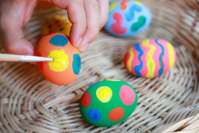 Close-up of person holding toy