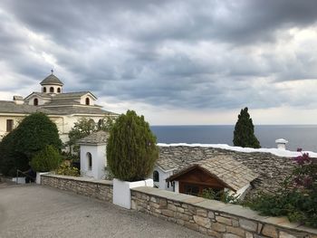 View of church against cloudy sky