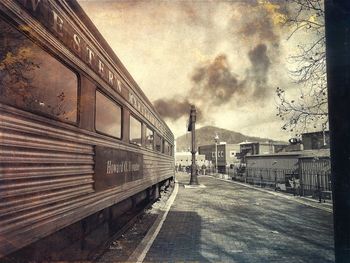 Building against cloudy sky