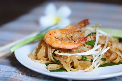 Close-up of food in plate